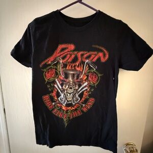 Black Graphic Poison T-Shirt for women